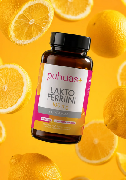 LAKTOFERRIINI + C-VITAMIINI / 100 mg / 40 kaps.