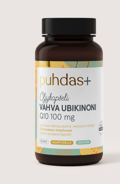 VAHVA UBIKINONI Q10 / OLIIVIÖLJYSSÄ / 100 mg / 60 vkaps.