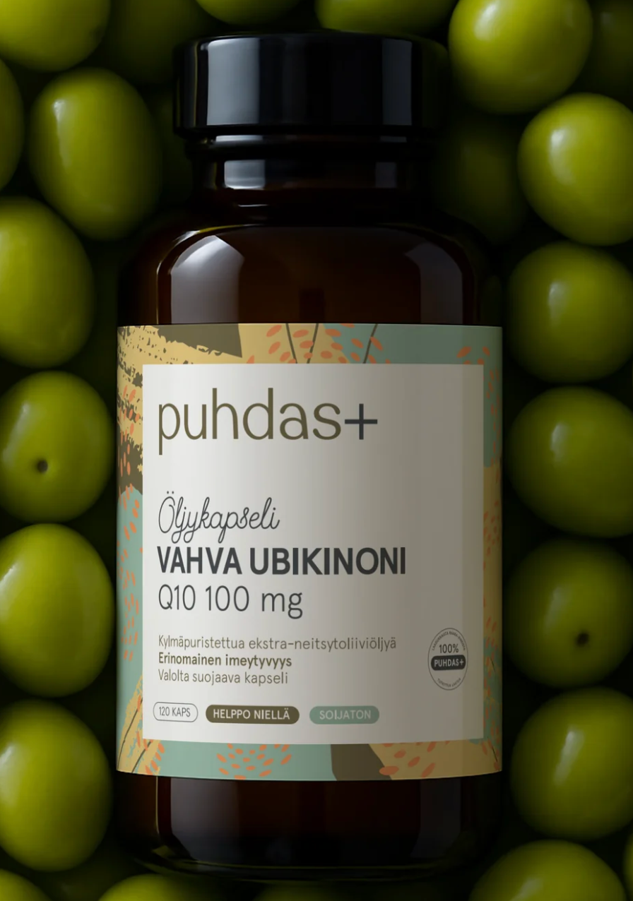 VAHVA UBIKINONI Q10 / OLIIVIÖLJYSSÄ / 100 mg / 60 vkaps.