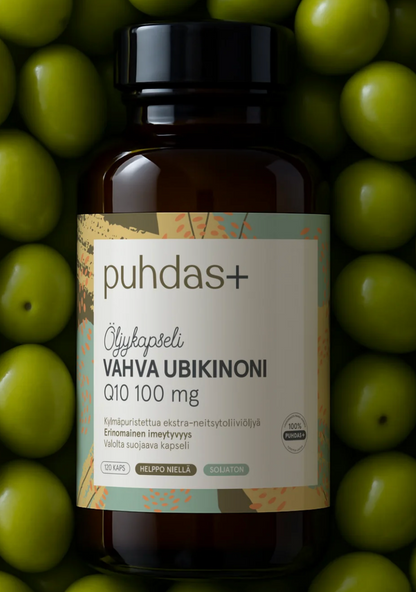 VAHVA UBIKINONI Q10 / OLIIVIÖLJYSSÄ / 100 mg / 60 vkaps.