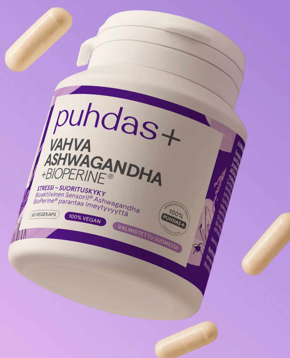 VAHVA ASHWAGANDHA -UUTE + BIOPERINE / 125 mg / 60 vkaps.