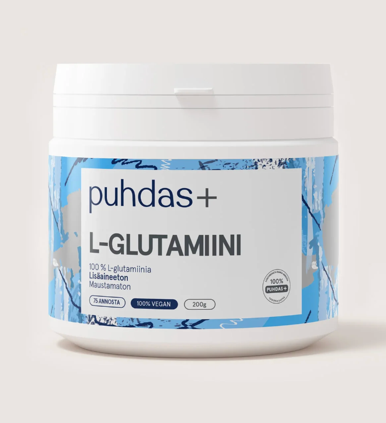 100% L-GLUTAMIINIJAUHE / 200 g