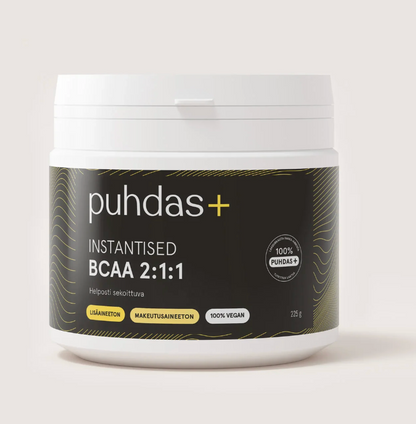 100% BCAA JAUHE / VÄLITÖN LIUKENEMINEN / 225 g