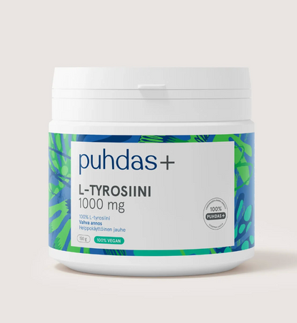 100% L-TYROSIINIJAUHE / 1000 mg / 150 g