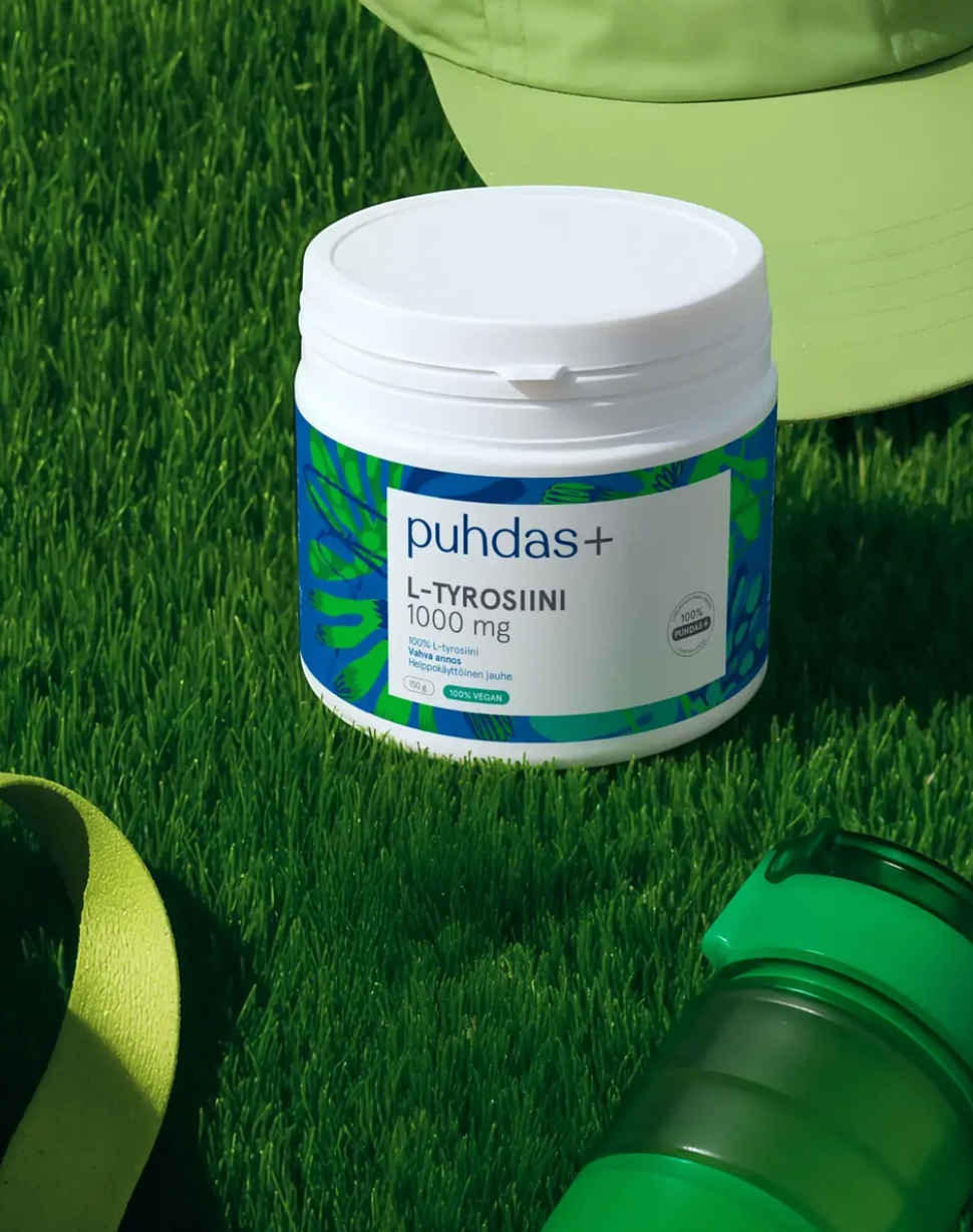 100% L-TYROSIINIJAUHE / 1000 mg / 150 g