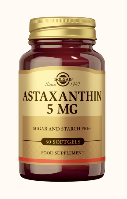ASTAKSANTIINI LEVÄSTÄ / 5 mg / 30 pehmokapselia