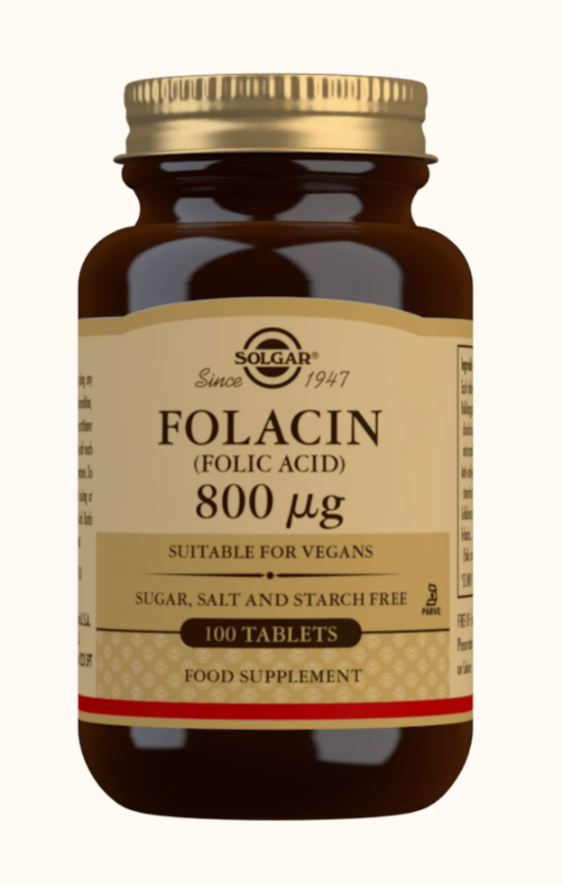 FOOLIHAPPO / 800 mcg / HEDELMÄLLISYYS / 100 tabl.