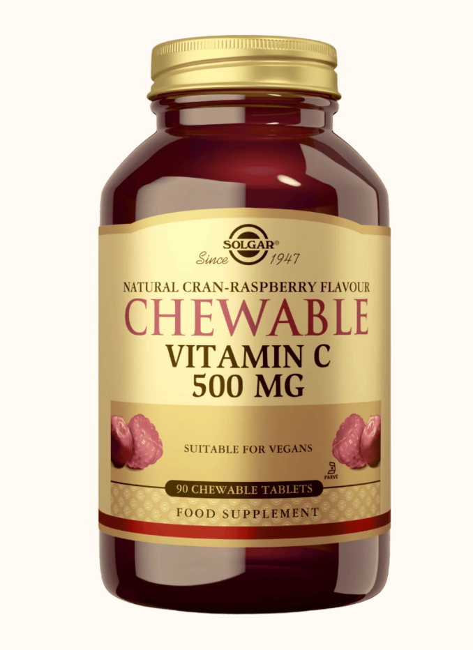 PURESKELTAVA C-VITAMIINI + ACEROLA-UUTE / KARPALO + VADELMA / 500 mg / 90 tabl.