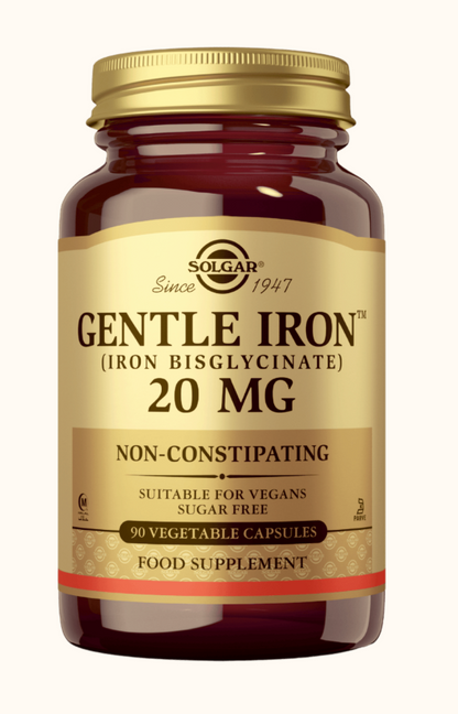 GENTLE IRON / VATSAYSTÄVÄLLINEN RAUTA / 20 mg / 90 kaps.