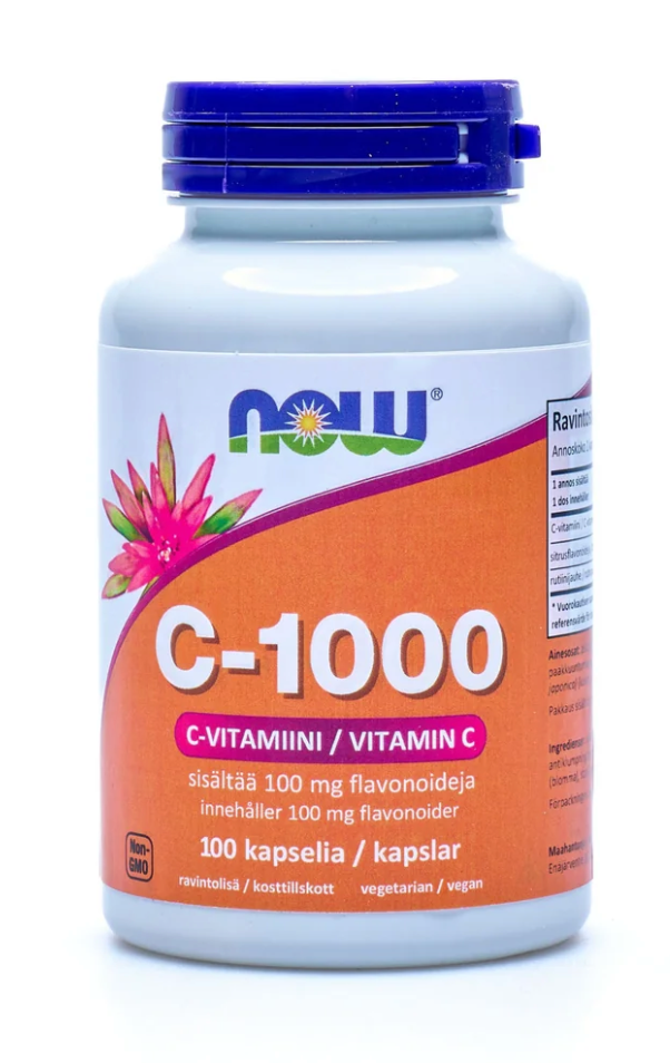 C-VITAMIINI + BIOFLAVONOIDIT / 1000 mg / 100 vkaps.