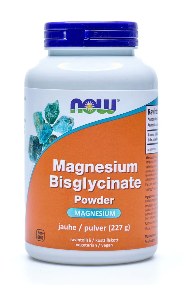 MAGNESIUMBISGLYSINAATTI / JAUHE / ALBION / 227 g