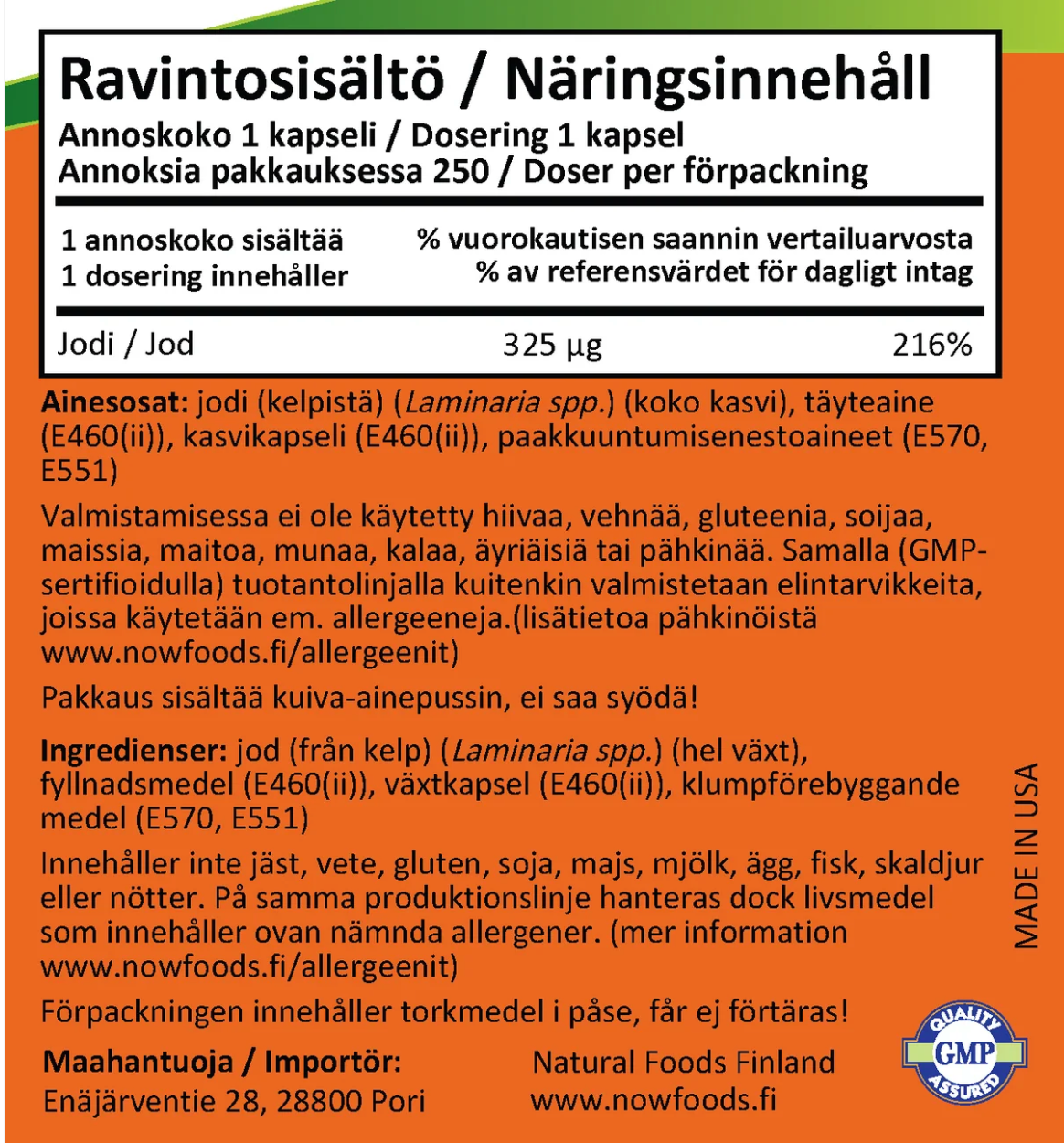 KELP / MERILEVÄ / 250 kaps.