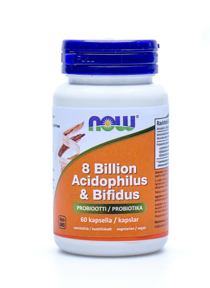 ACIDOPHILUS & BIFIDUS / 8 miljardia / 60 kaps.