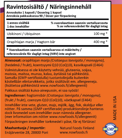 KOENTSYYMI Q10 / 100 mg / 90 kaps.
