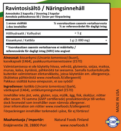CAT´S CLAW / 500 mg / 100 kaps.