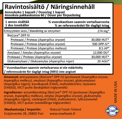 GLUTEN DIGEST / ENTSYYMISEKOITUS / 60 kaps.