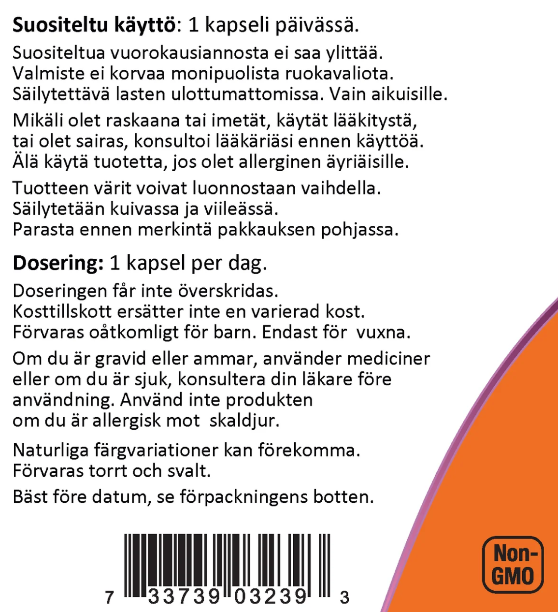 GLUKOSAMIINI / 1000 mg / 180 kaps.