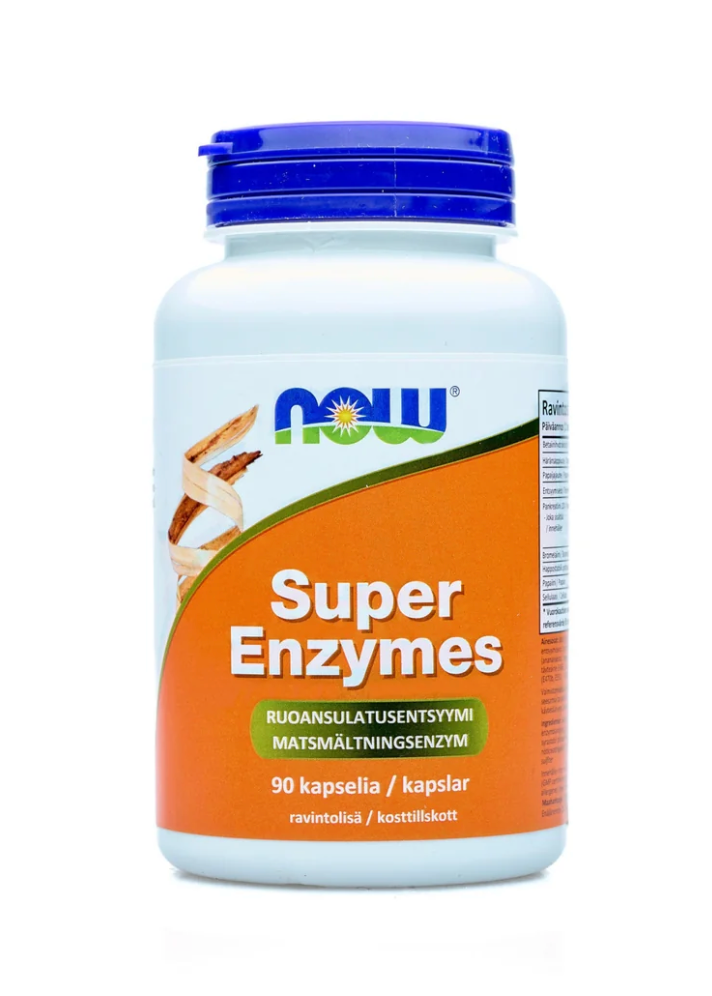 SUPER ENZYMES / RUOANSULATUSENTSYYMIT / 90 kaps.
