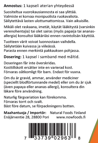 SUPER ENZYMES / RUOANSULATUSENTSYYMIT / 90 kaps.