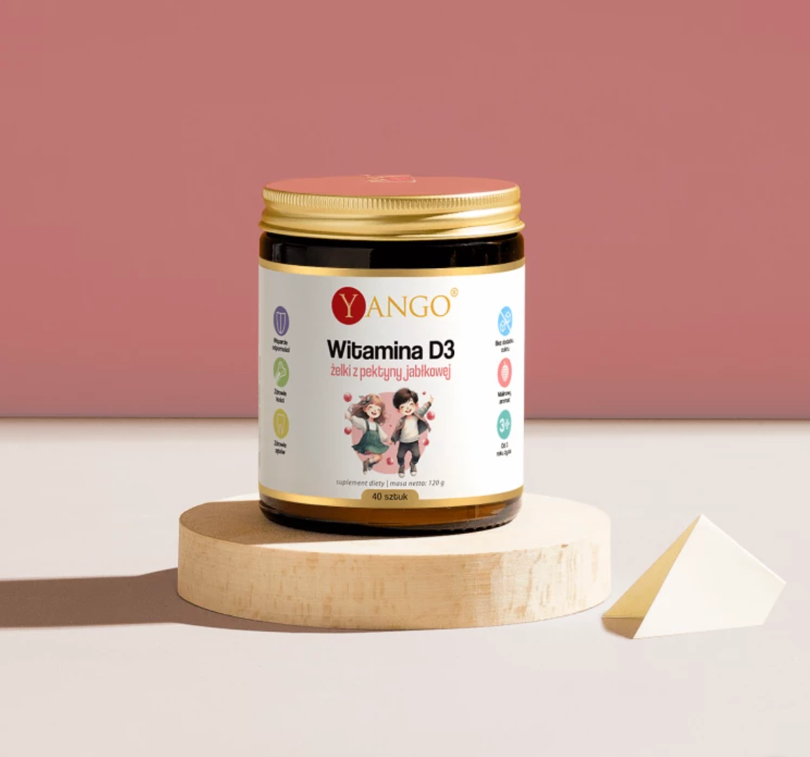 D3-VITAMIINI LAPSILLE / 25 mcg / OMENAPEKTIINI JELLYT / 40 kpl