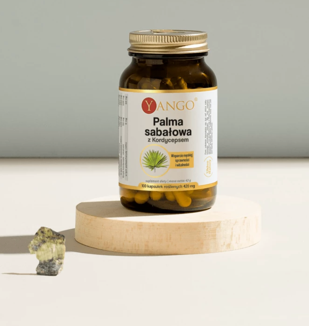 SAHAPALMU + CORDYCEPS -UUTTEET / 100 kaps.