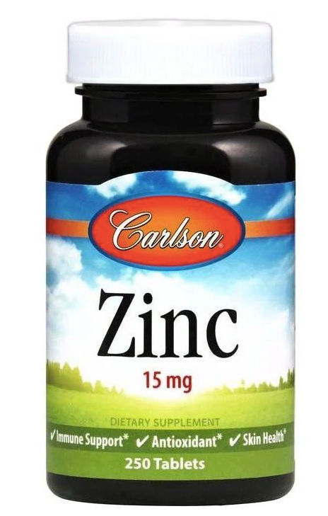 CARLSON Zink, 15 mg (250 tabletter)