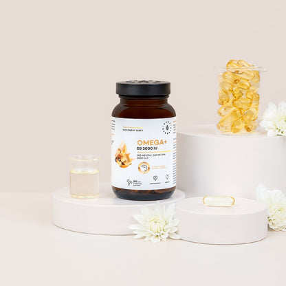 OMEGA + D3 / 2000 IU / 60 pehmokapselia