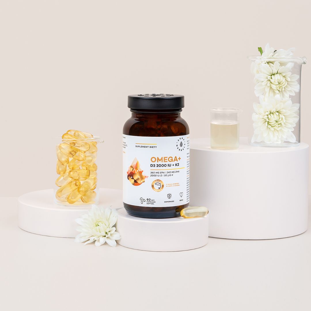OMEGA-3 + D3 2000 IU + K2 / 60 pehmokapselia