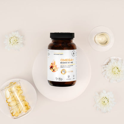 OMEGA-3 + D3 2000 IU + K2 / 60 pehmokapselia