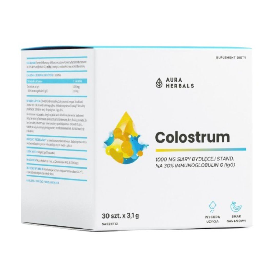 COLOSTRUM / NAUDAN TERNIMAITO / BANAANI / 1000 mg / 30 pussia