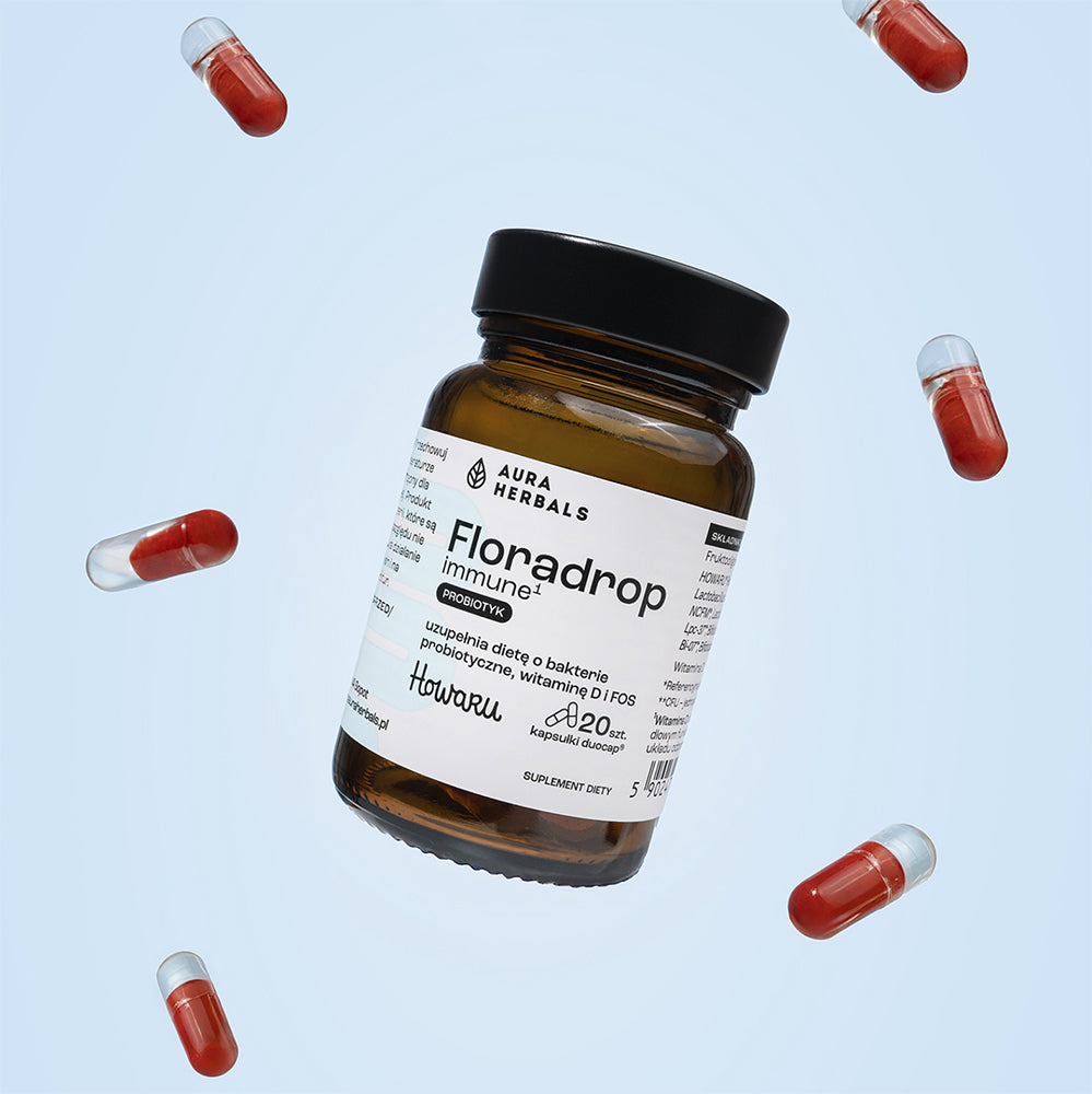 FLORADROP / PROBIOOTIKA + D-VITAMIN (20 Kapseln)