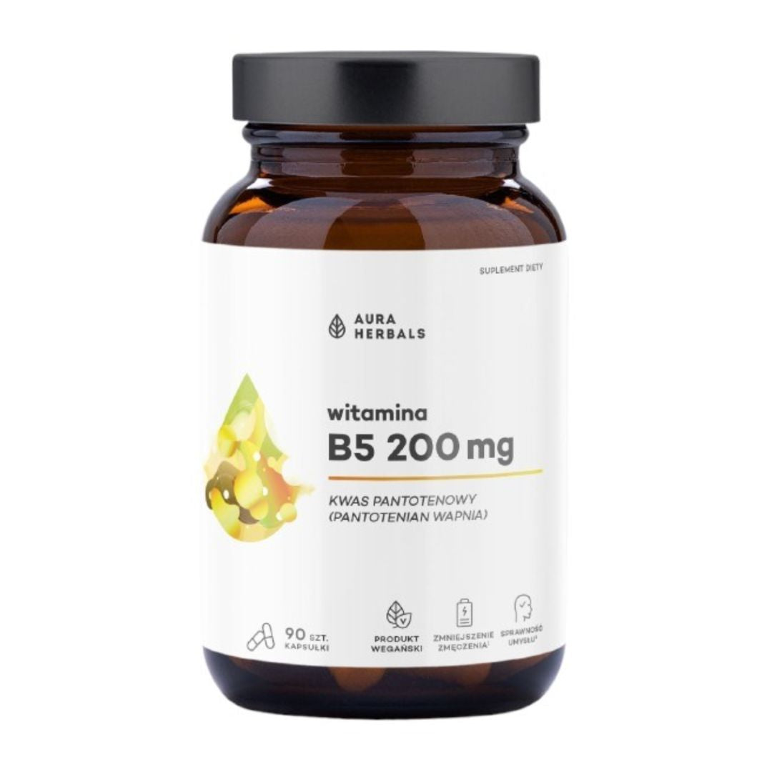 PANTOTEENIHAPPO / B5-VITAMIINI / 200 mg / 90 kaps.
