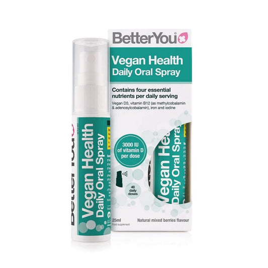 VITAMIINI- JA HIVENAINELISÄ VEGAANEILLE / SUIHKE / 25 ml