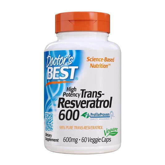DOCTOR'S BEST Trans-Resveratrol 600, 600 mg (60 vcaps)