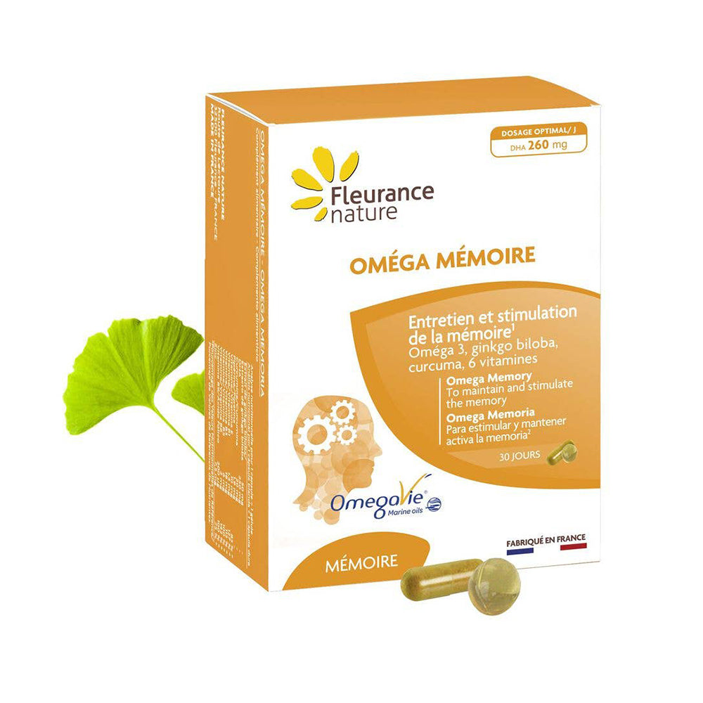 OMEGA 3 + GINKGO BILOBA + 6 VITAMINS / MEMORY SUPPORT / 60 PCS – Bio365