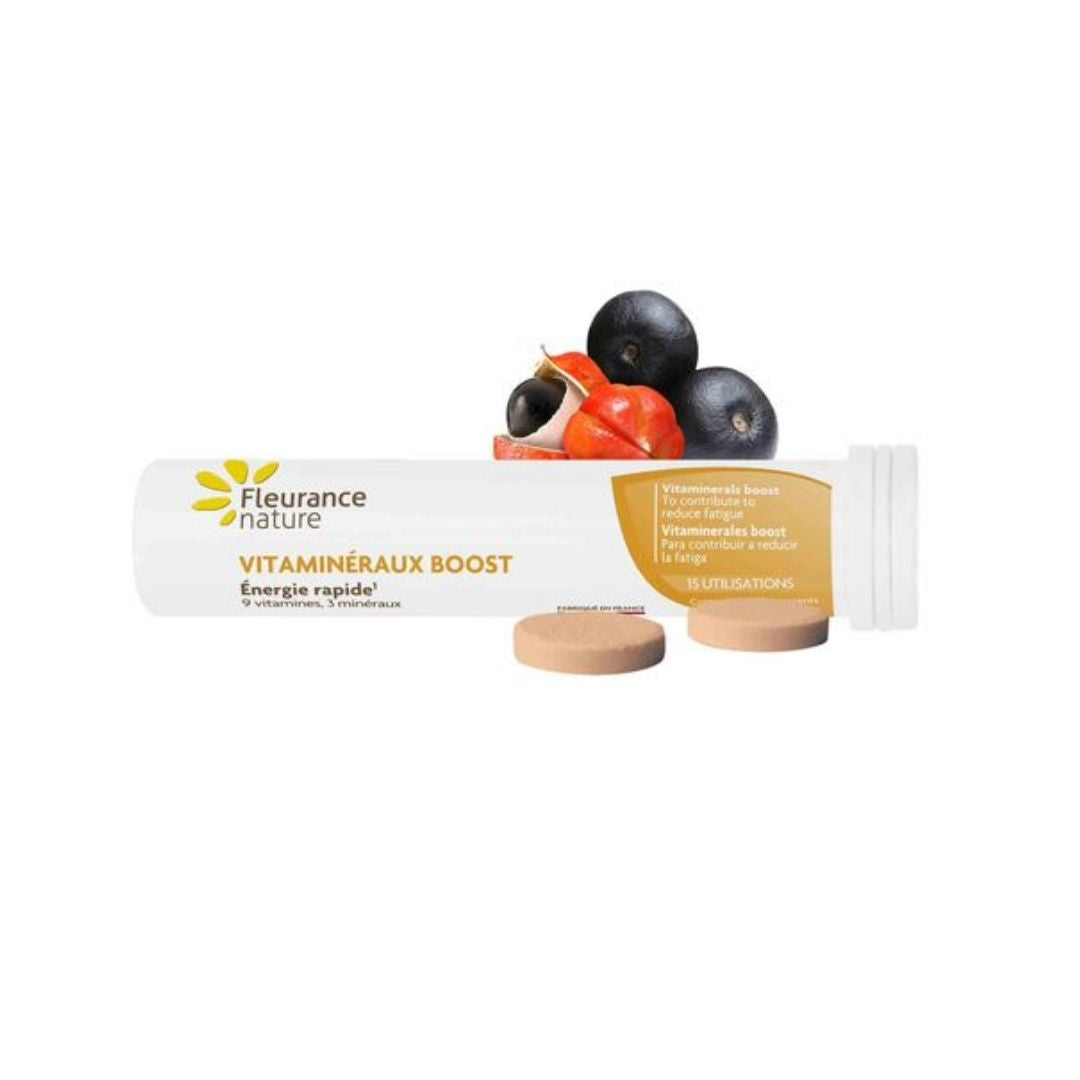 VITAMINERALS BOOST - ORGANIC WITH GUARANA EXTRACT 15 effervescent tablets