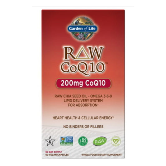 RAW COQ10 / KOENTSYYMI Q10 / 200 mg / 60 vkaps.