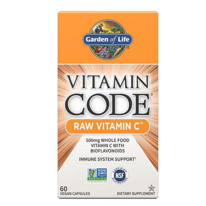 RAW VITAMIN C / LUONNOLLINEN C-VITAMIINI / 500 mg / 60 vkaps.