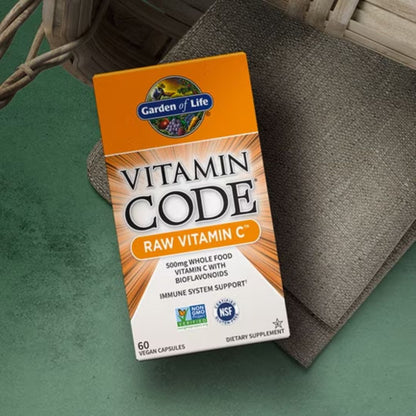 RAW VITAMIN C / LUONNOLLINEN C-VITAMIINI / 500 mg / 60 vkaps.