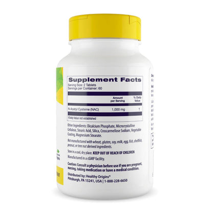 NAC / N-ASETYYLI-L-KYSTEIINI / 500 mg / 120 kaps.