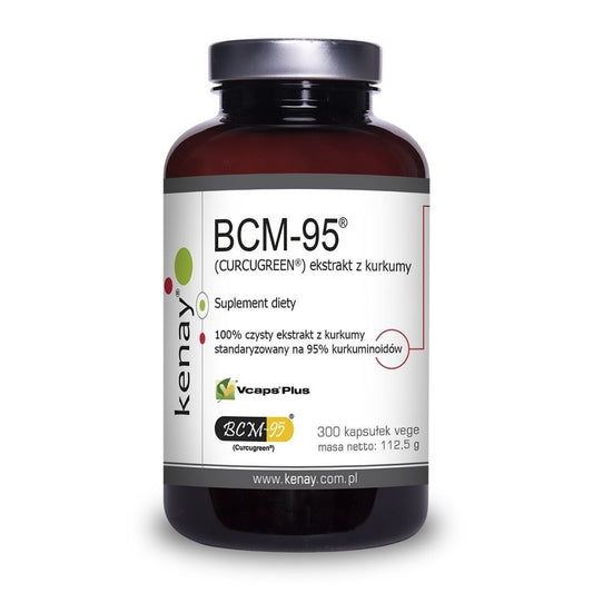 KURKUMIINI BCM-95 + PIPERIINI / Curcugreen / 300 kaps.