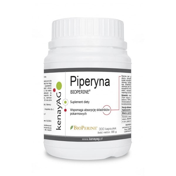 PIPERIINI / BIOPERINE / MUSTAPIPPURIUUTE / 300 kaps.
