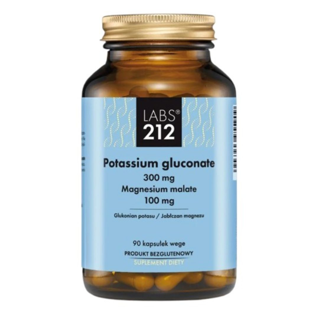 KALIUMGLUKONAATTI + MAGNESIUM MALAATTI / 90 kaps.