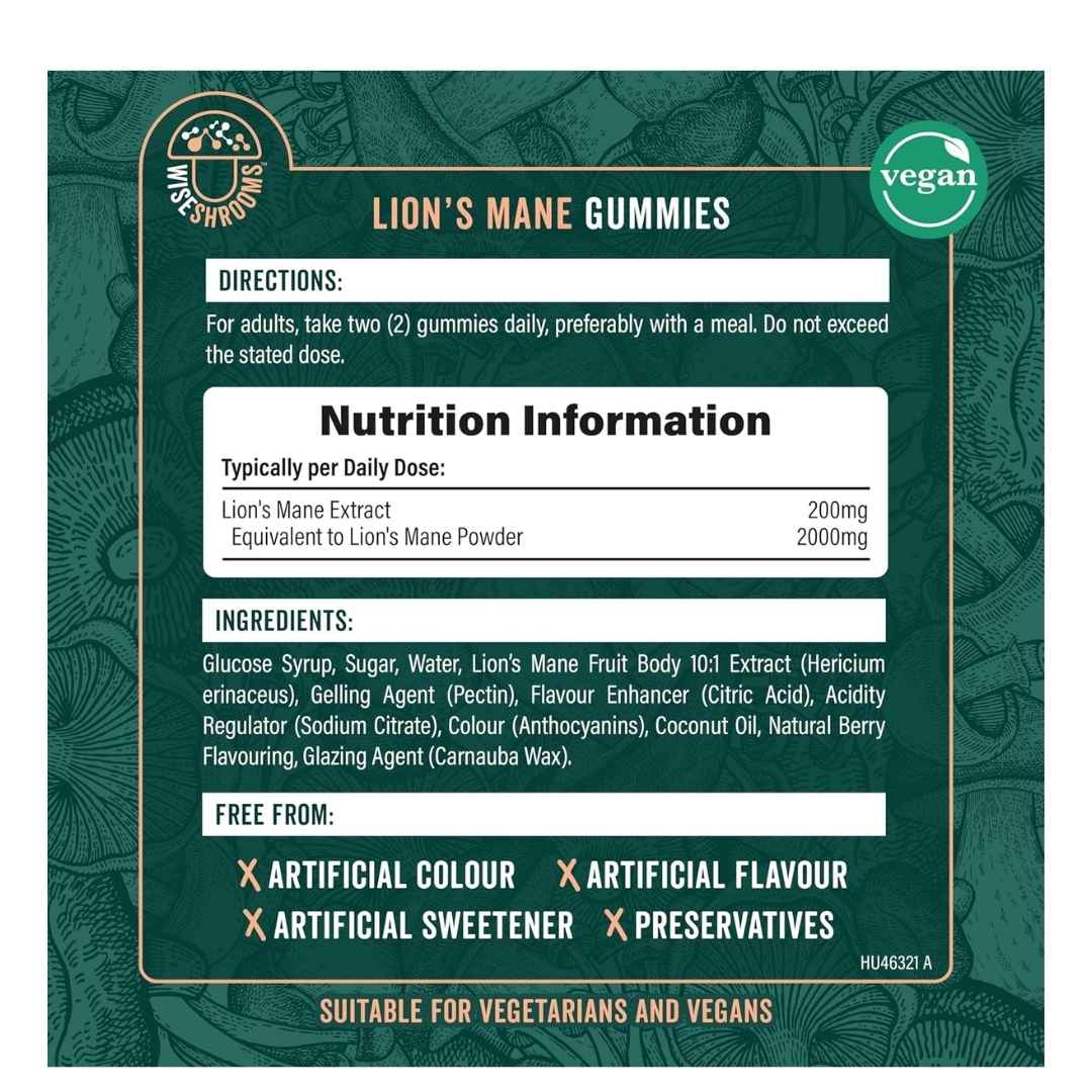 LION´S MANE GUMMIES / 2000 mg / MARJAN MAKU / 60 kpl