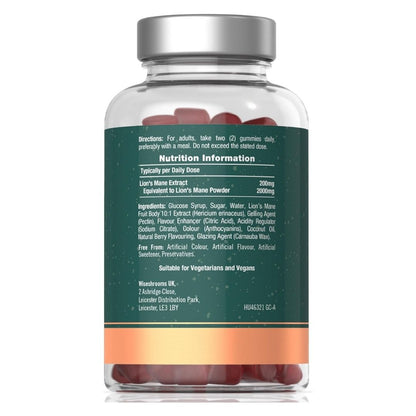 LION´S MANE GUMMIES / 2000 mg / MARJAN MAKU / 60 kpl