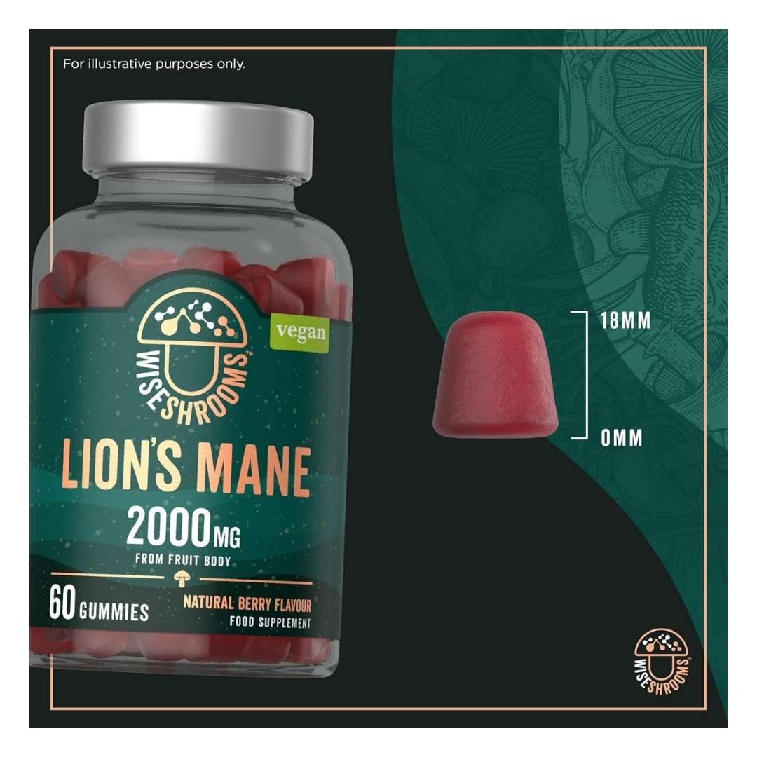 LION´S MANE GUMMIES / 2000 mg / MARJAN MAKU / 60 kpl