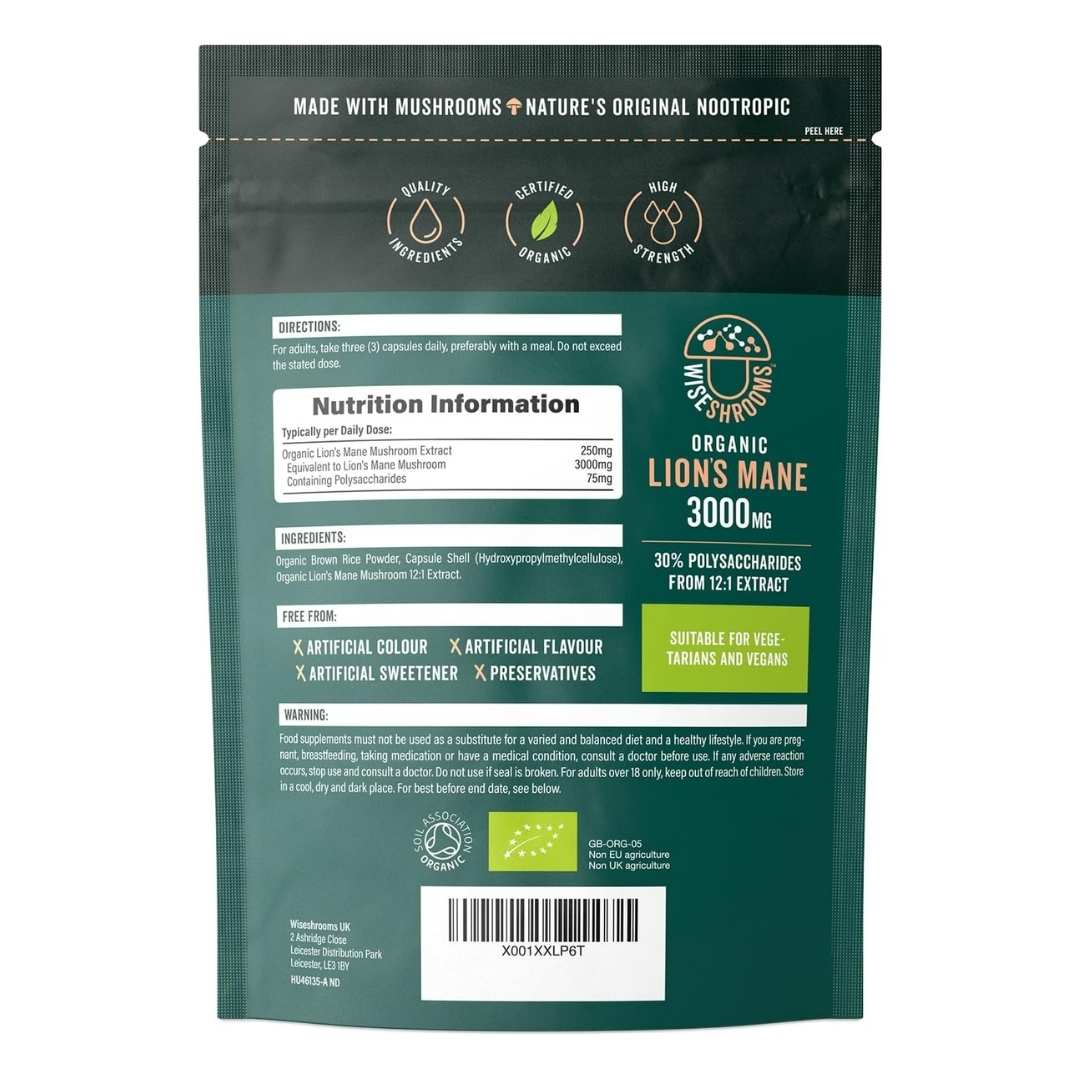 LUOMU LION´S MANE -UUTE / 3000 mg / 90 kaps.