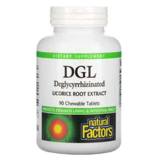 DGL / DEGLYKYRRITSOITU LAKRITSIUUTE / 400 mg / 90 purutabl.