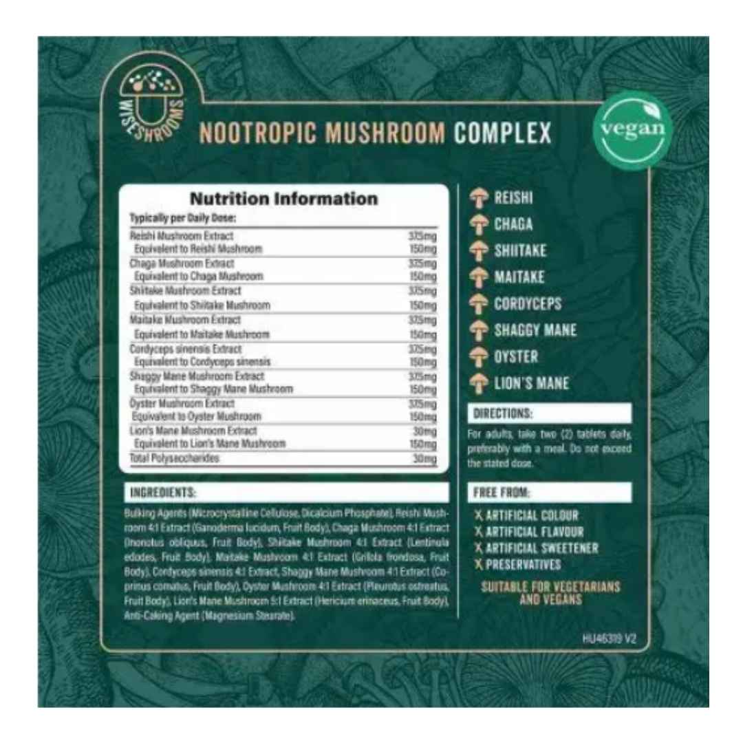 NOOTROPIC MUSHROOM COMPLEX / SIENIUUTTEET / 90 kaps.