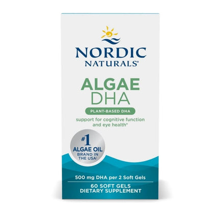 NORDIC NATURALS Algae DHA, 500mg (60 sgels)